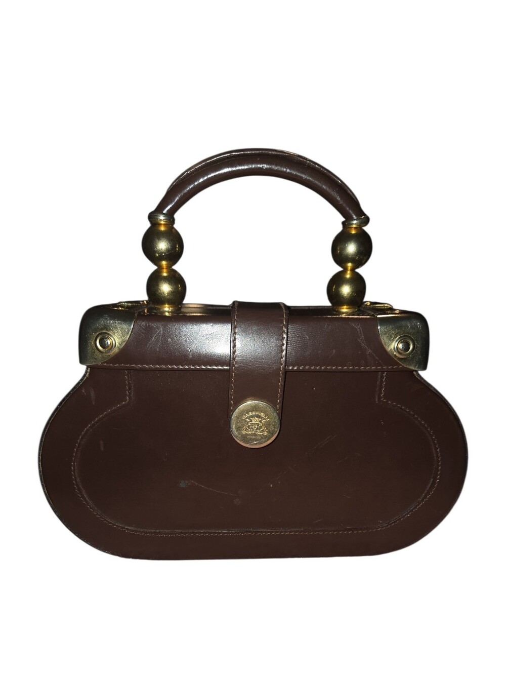 Gabbrielli Firenze leather box bag